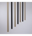 Paul Neuhaus Flute Lampa Wisząca Matowy Mosiądz/Czarny 2117-18