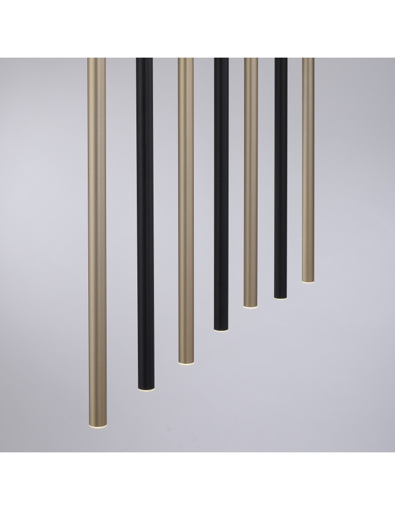 Paul Neuhaus Flute Lampa Wisząca Matowy Mosiądz/Czarny 2117-18