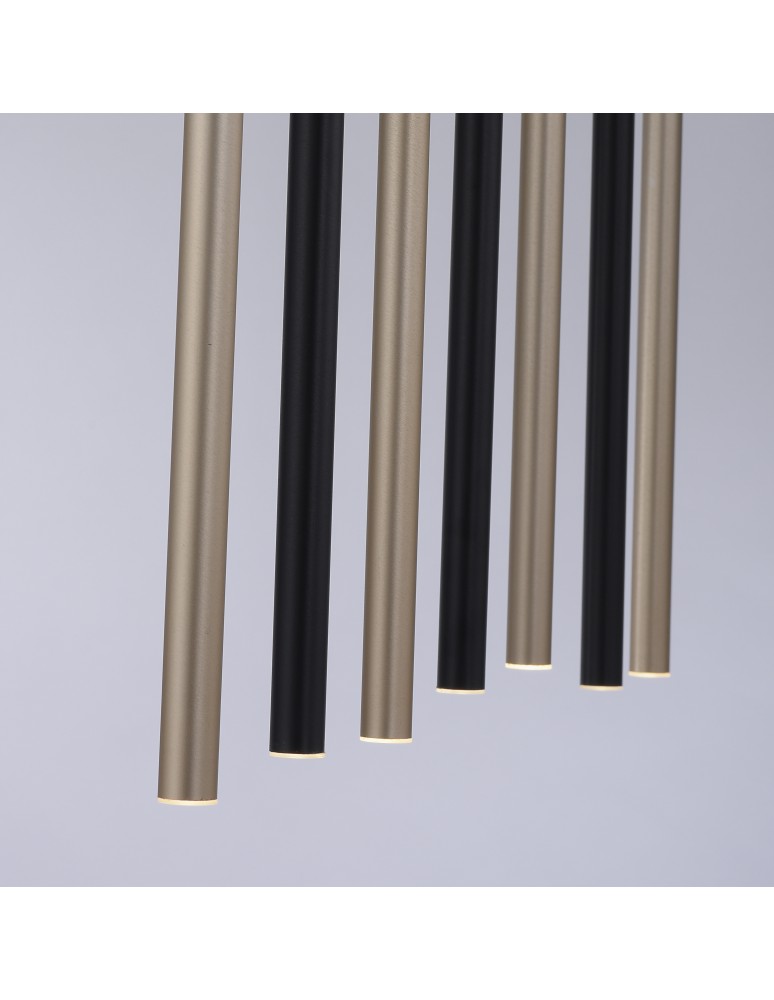 Paul Neuhaus Flute Lampa Wisząca Matowy Mosiądz/Czarny 2117-18