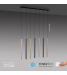 Paul Neuhaus Flute Lampa Wisząca Matowy Mosiądz/Czarny 2117-18