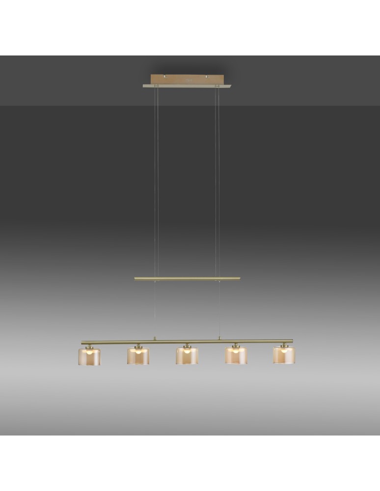 Paul Neuhaus Hydra Lampa Wisząca Matowy Mosiądz 2209-60