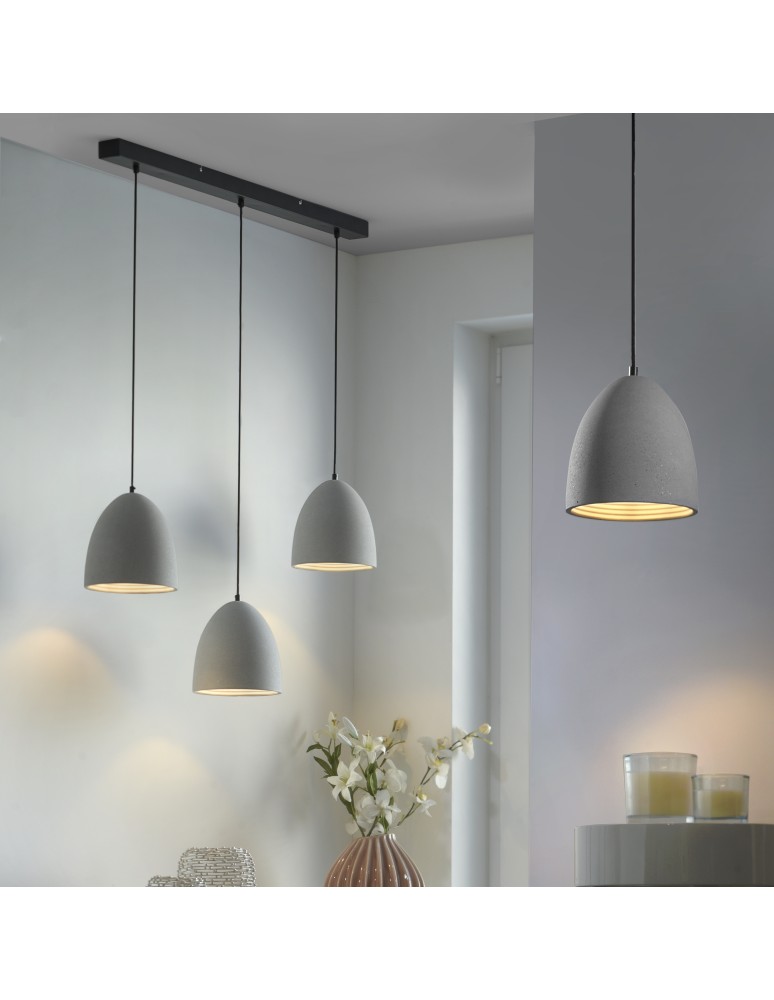 Paul Neuhaus Eton Lampa Wisząca Szary/Czarny 2233-22