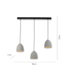 Paul Neuhaus Eton Lampa Wisząca Szary/Czarny 2233-22