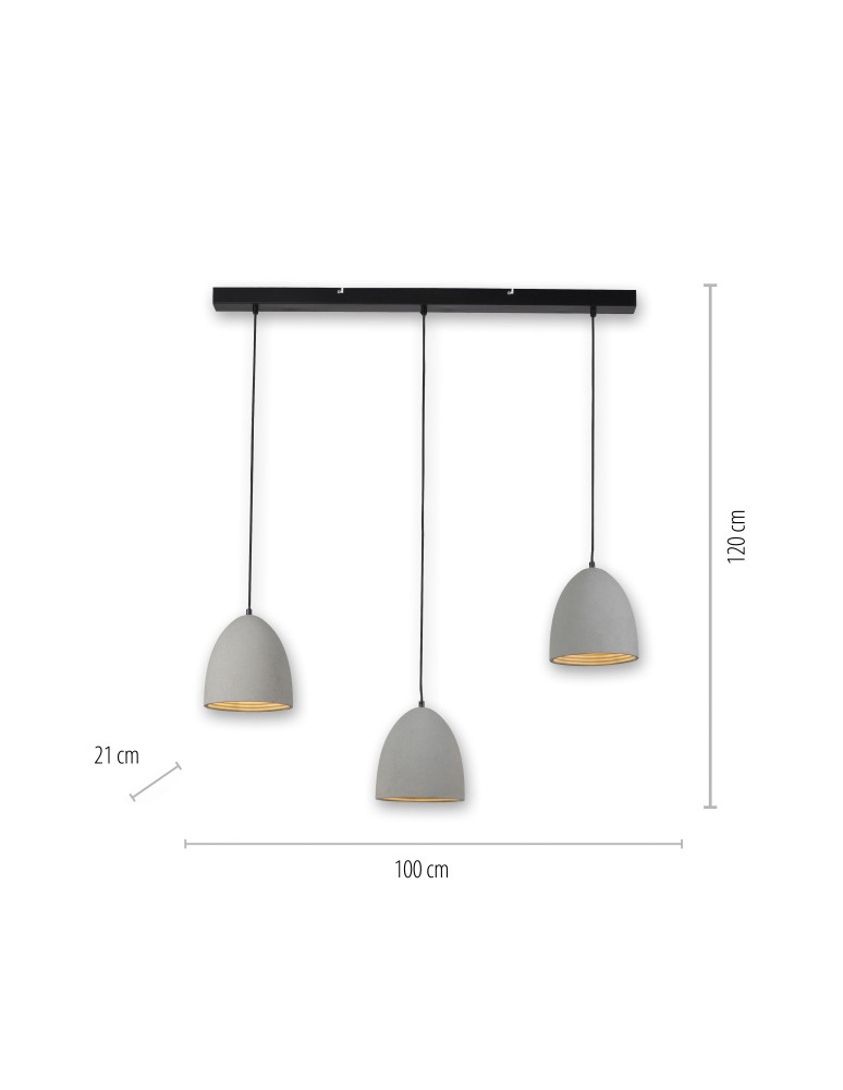 Paul Neuhaus Eton Lampa Wisząca Szary/Czarny 2233-22