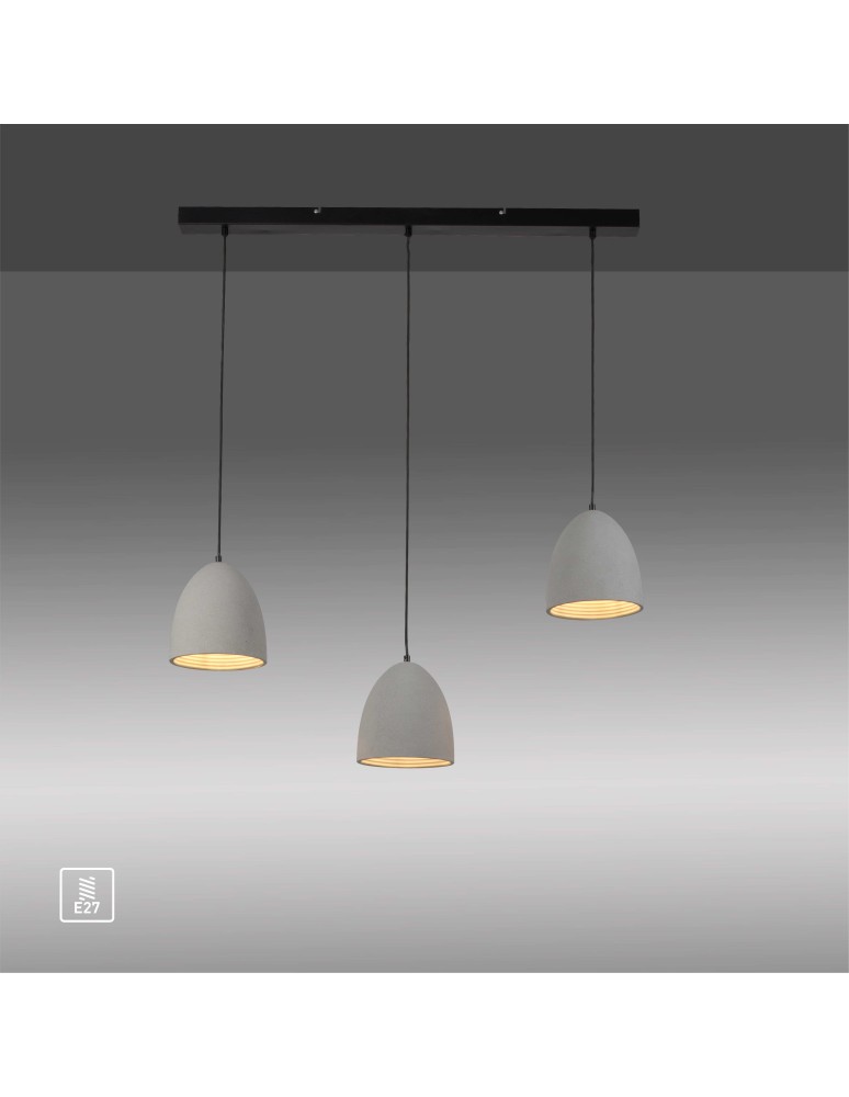 Paul Neuhaus Eton Lampa Wisząca Szary/Czarny 2233-22