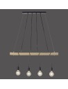 Zobacz Paul Neuhaus Tero Lampa Wisząca Drewno/Czarny 15505-18