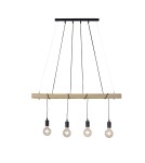 Paul Neuhaus Tero Lampa Wisząca Drewno/Czarny 15505-18