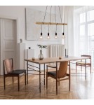 Paul Neuhaus Tero Lampa Wisząca Drewno/Czarny 15505-18