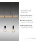 Paul Neuhaus Tero Lampa Wisząca Drewno/Czarny 15505-18
