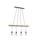 Paul Neuhaus Tero Lampa Wisząca Drewno/Czarny 15505-18