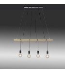 Paul Neuhaus Tero Lampa Wisząca Drewno/Czarny 15505-18