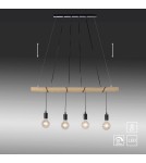 Paul Neuhaus Tero Lampa Wisząca Drewno/Czarny 15505-18