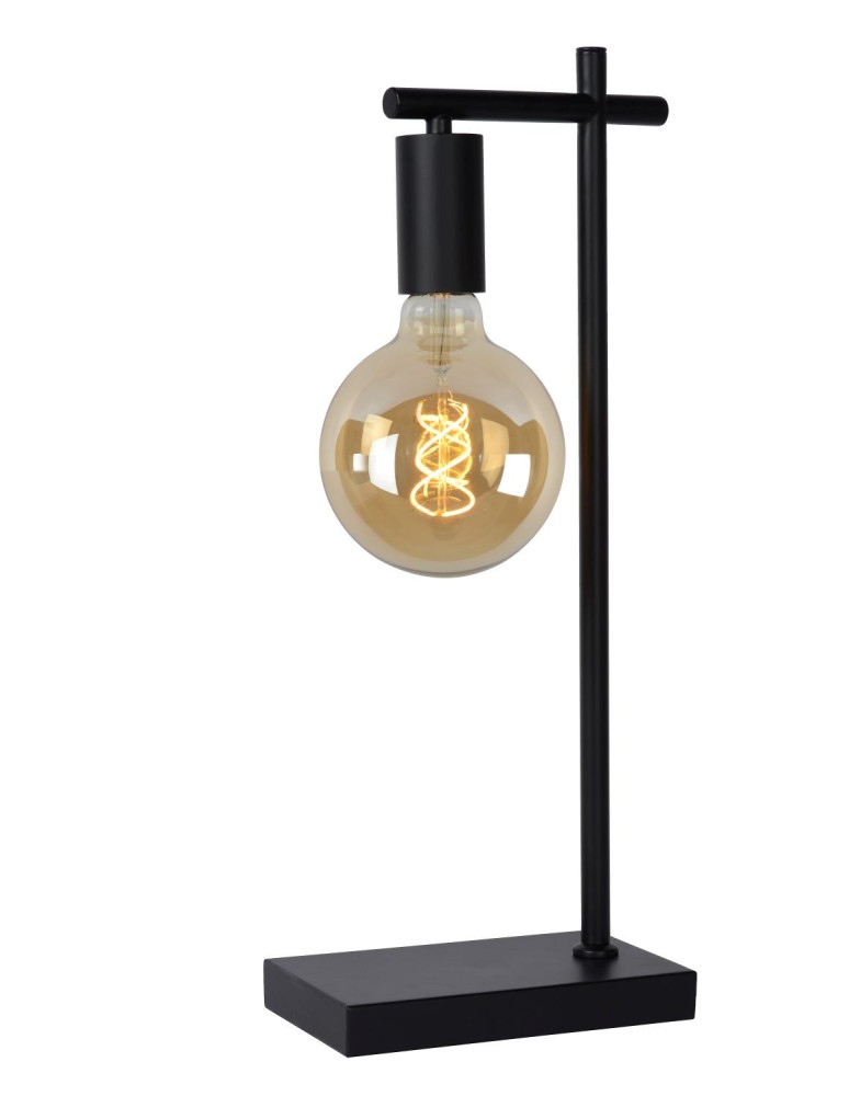 Loft table lamps - industrial - Lucide LEANNE Desk 1xE27 black 21521/01/30 - product kolory-swiatla.pl 2