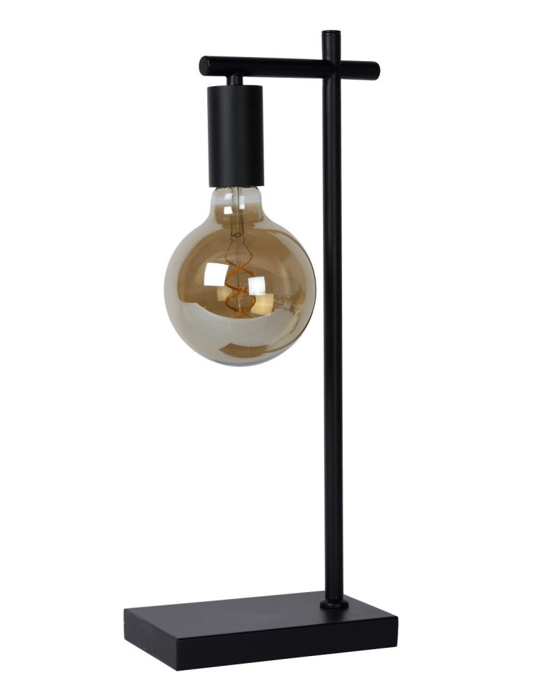 Loft table lamps - industrial - Lucide LEANNE Desk 1xE27 black 21521/01/30 - product kolory-swiatla.pl 3