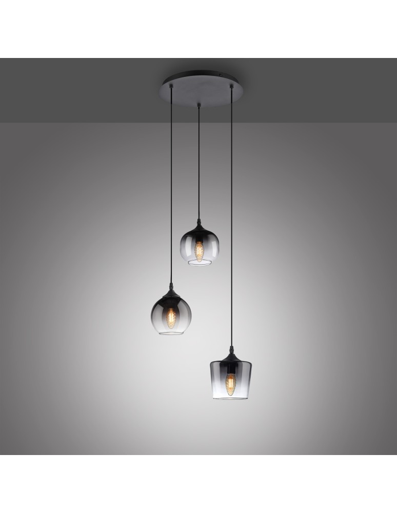 Paul Neuhaus Zea Lampa Wisząca Czarny 15424-18