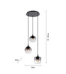 Paul Neuhaus Zea Lampa Wisząca Czarny 15424-18