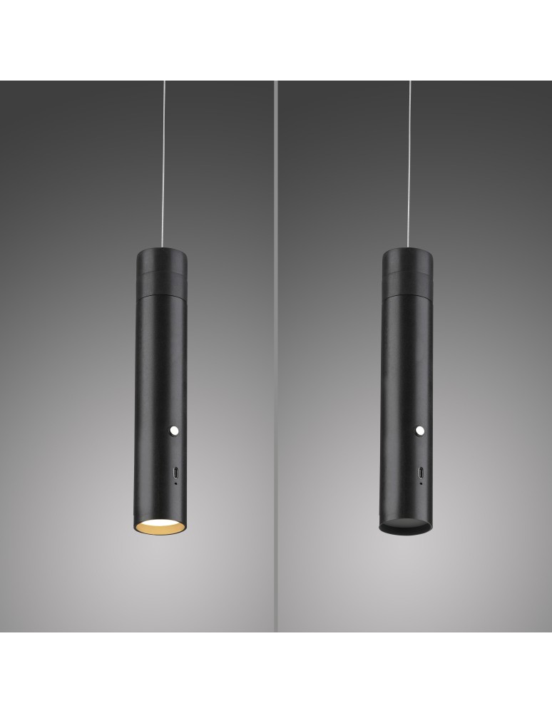Paul Neuhaus Attach Lampa Wisząca Czarny 18281-18