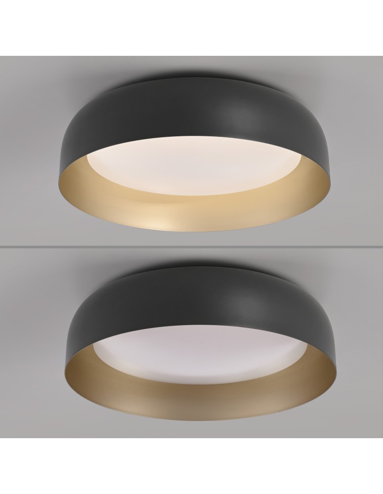 Paul Neuhaus Osko Lampa Sufitowa Czarny/Złoty 14215-18