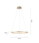 Paul Neuhaus Ritus Lampa Wisząca Matowy Mosiądz 15394-60