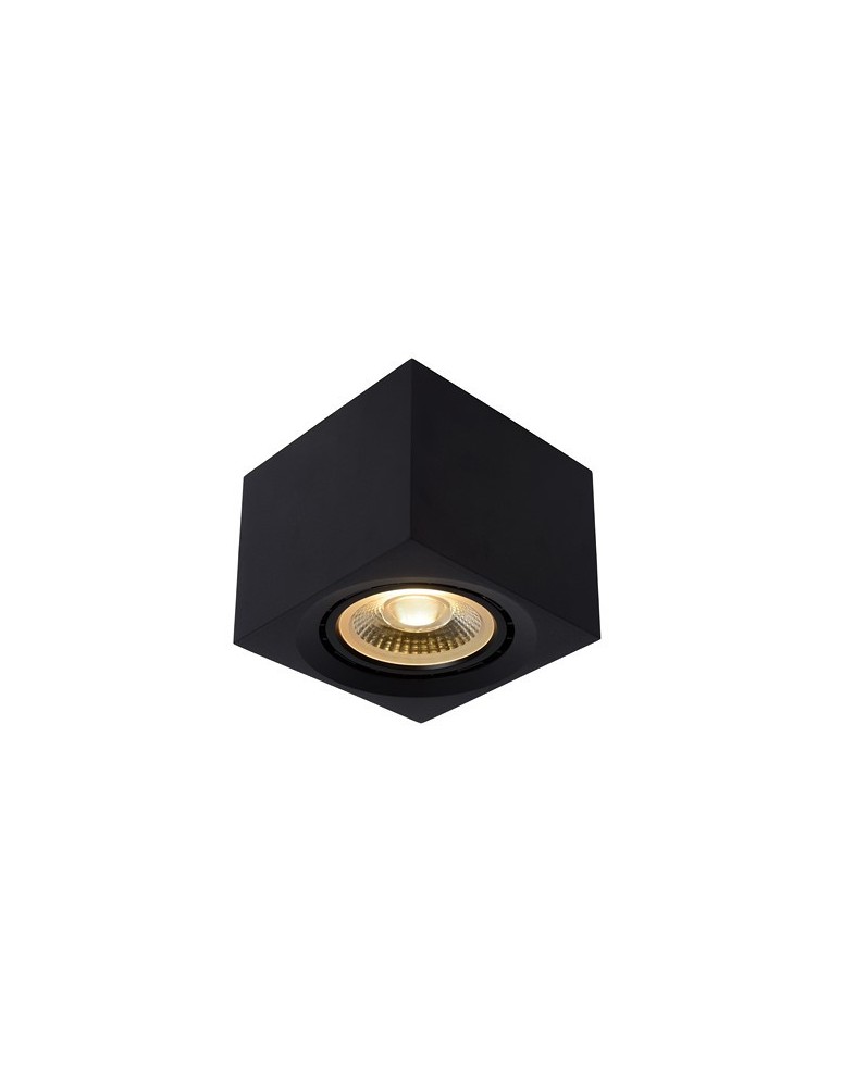 Ceiling luminaires for replaceable light source - Lucide FEDLER Ceiling 1xGU10 black 09922/12/30 - product kolory-swiatla.pl 1