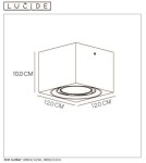 Ceiling luminaires for replaceable light source - Lucide FEDLER Ceiling 1xGU10 black 09922/12/30 - product 6