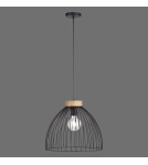 Paul Neuhaus Lami Lampa Wisząca Czarny/Drewno 11419-18