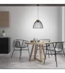 Paul Neuhaus Lami Lampa Wisząca Czarny/Drewno 11419-18