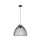 Paul Neuhaus Lami Lampa Wisząca Czarny/Drewno 11419-18