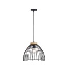 Paul Neuhaus Lami Lampa Wisząca Czarny/Drewno 11419-18