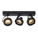 Spotlight ceiling lamps - Lucide DORIAN Ceiling 3xGU10 black 22968/36/30 - product 1