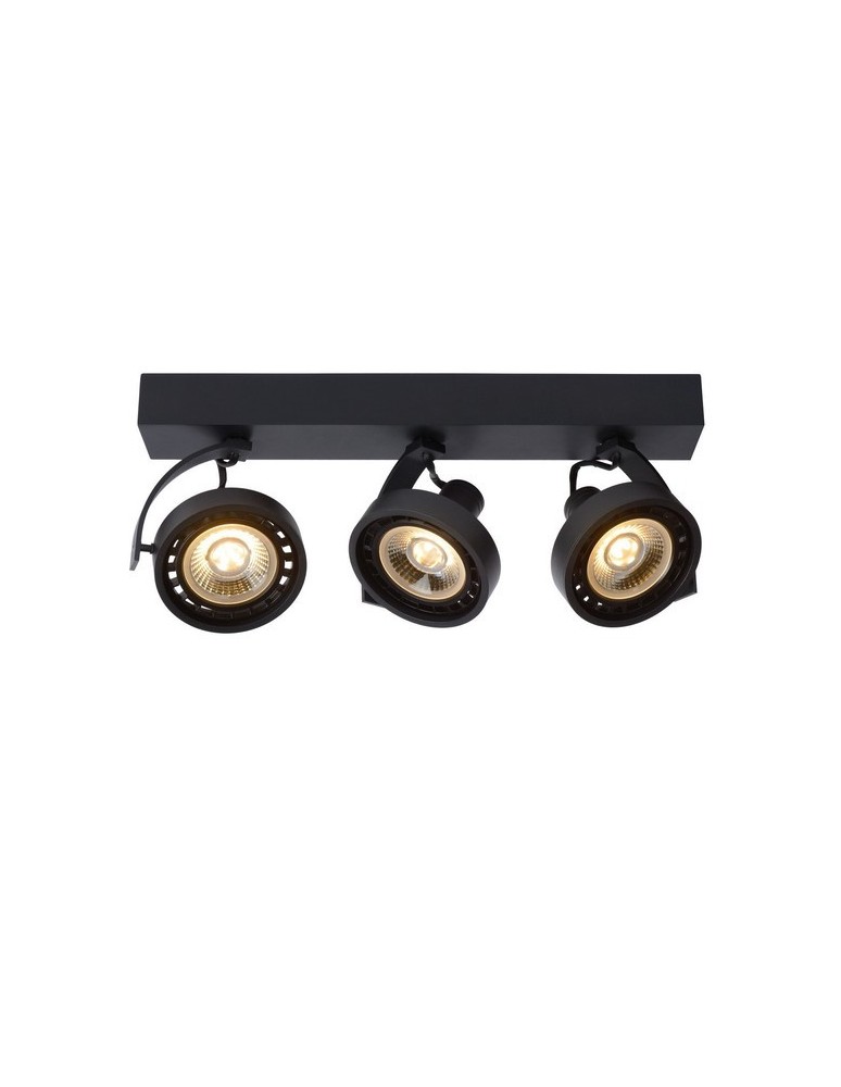 Spotlight ceiling lamps - Lucide DORIAN Ceiling 3xGU10 black 22968/36/30 - product kolory-swiatla.pl 1