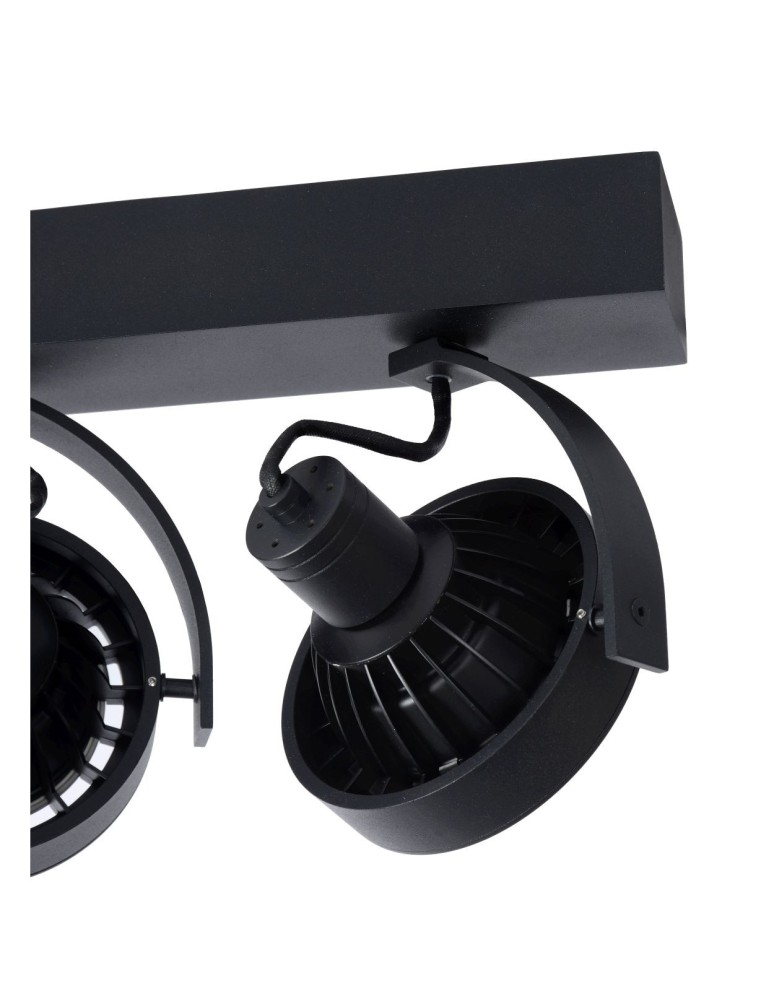 Spotlight ceiling lamps - Lucide DORIAN Ceiling 3xGU10 black 22968/36/30 - product kolory-swiatla.pl 6