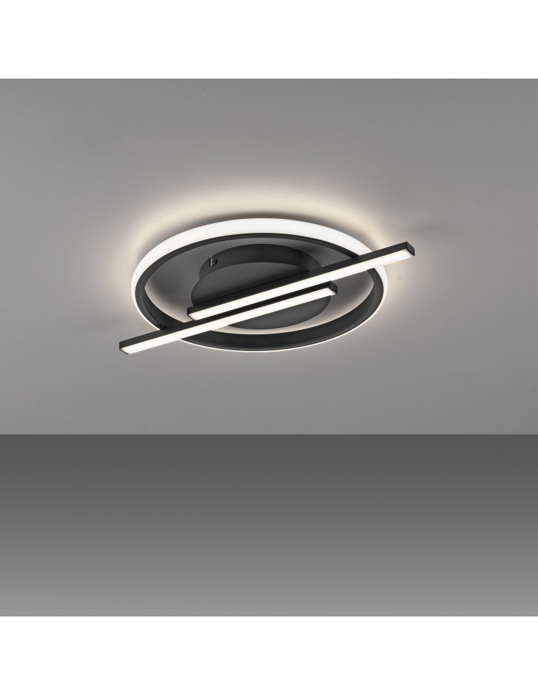 Paul Neuhaus Korsa Lampa Sufitowa Czarny 14130-18