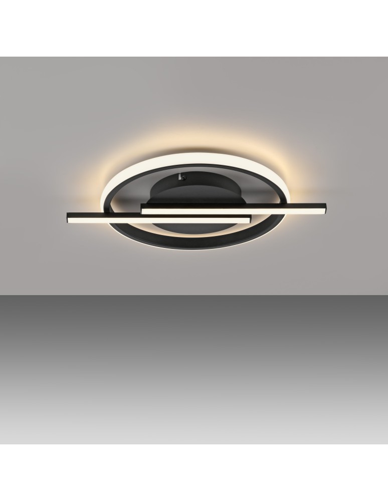 Paul Neuhaus Korsa Lampa Sufitowa Czarny 14130-18
