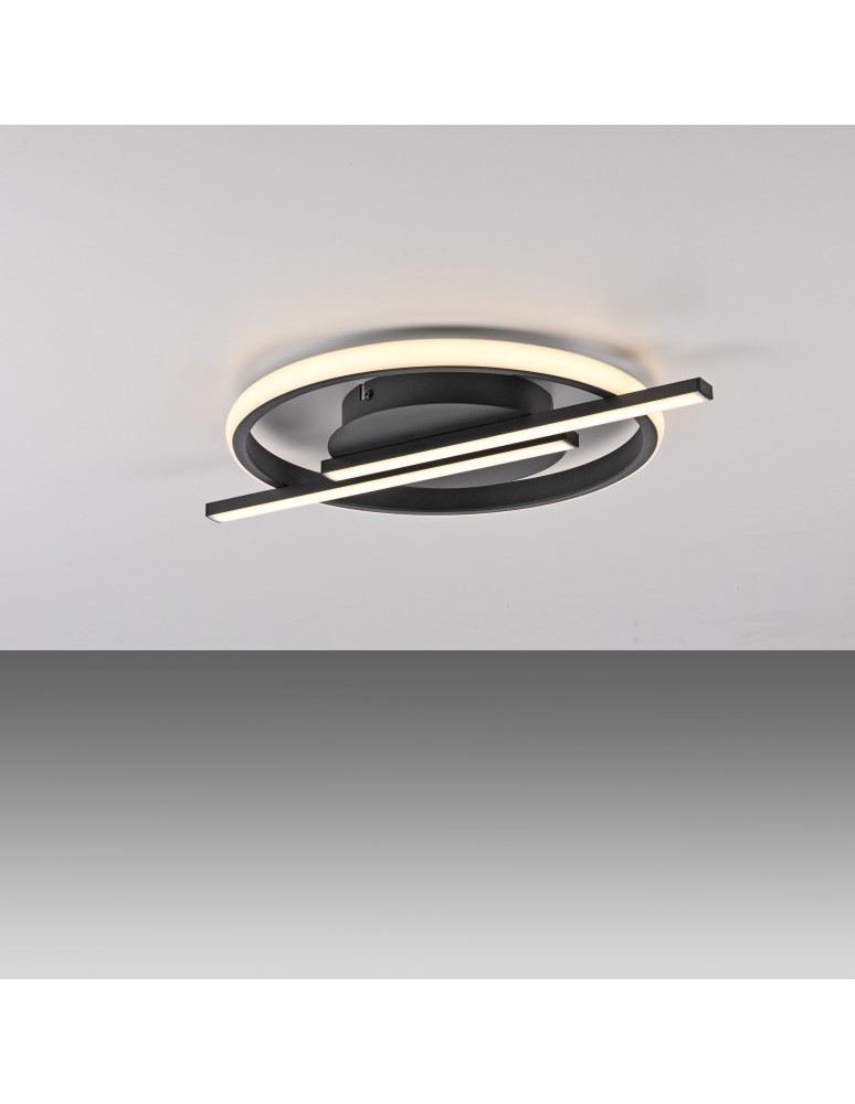 Paul Neuhaus Korsa Lampa Sufitowa Czarny 14130-18