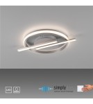 Paul Neuhaus Korsa Lampa Sufitowa Srebrny 14130-55