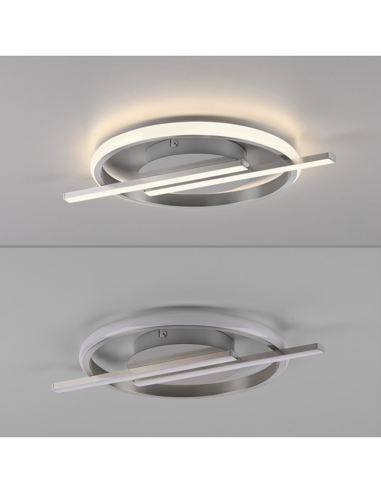 Paul Neuhaus Korsa Lampa Sufitowa Srebrny 14130-55