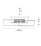Paul Neuhaus Iven Lampa Sufitowa Stalowy 14150-55