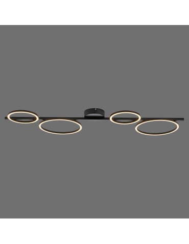 Paul Neuhaus Mini Ritus Lampa Sufitowa Czarny 14211-18