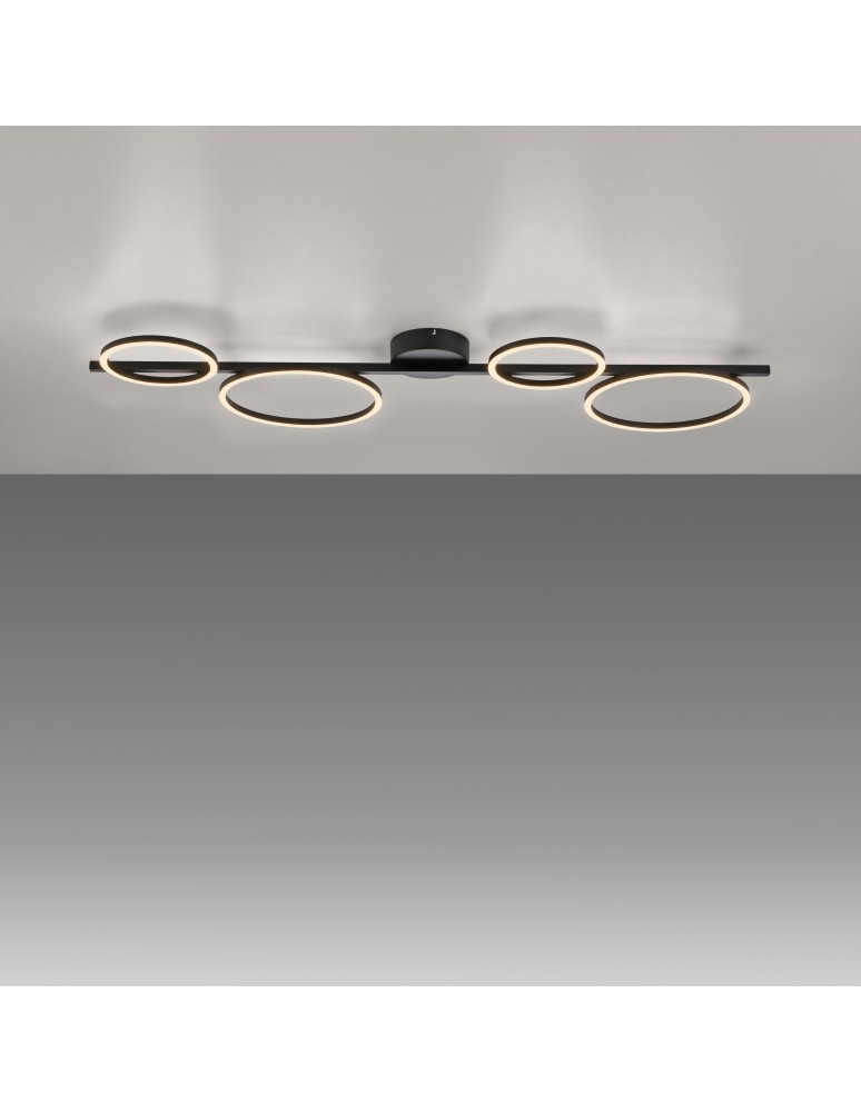 Paul Neuhaus Mini Ritus Lampa Sufitowa Czarny 14211-18