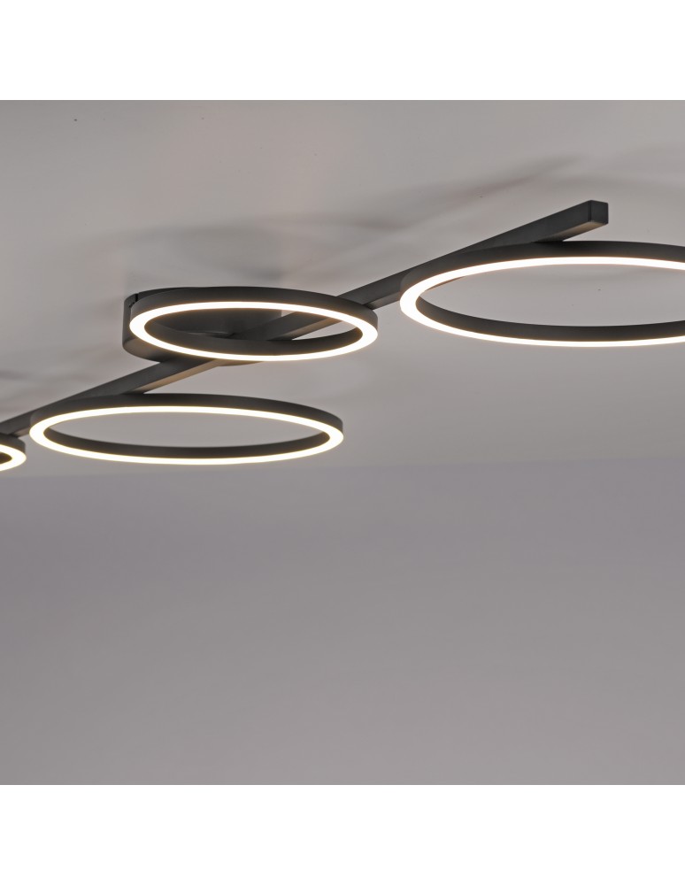 Paul Neuhaus Mini Ritus Lampa Sufitowa Czarny 14211-18