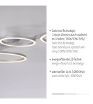 Paul Neuhaus Mini Ritus Lampa Sufitowa Srebrny 14211-21
