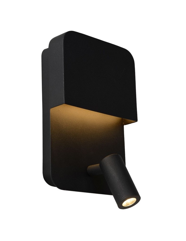 Reading wall lamps - Lucide BOXER Wall mounted LED black 79200/08/30 - product kolory-swiatla.pl 1