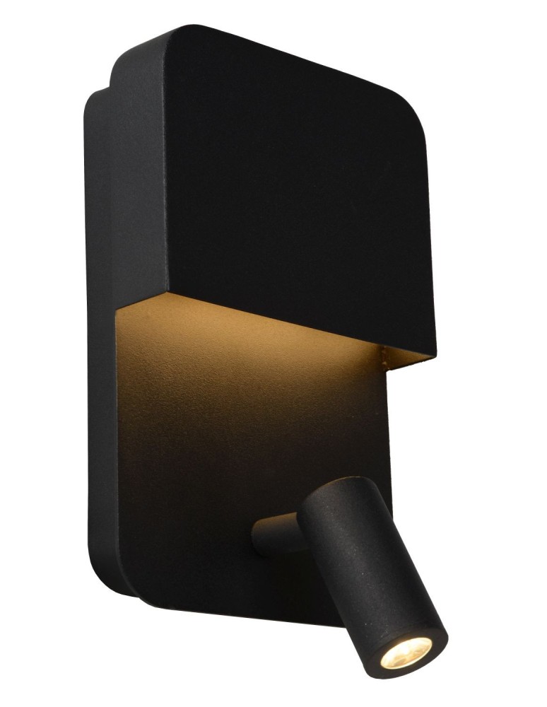 Reading wall lamps - Lucide BOXER Wall mounted LED black 79200/08/30 - product kolory-swiatla.pl 2