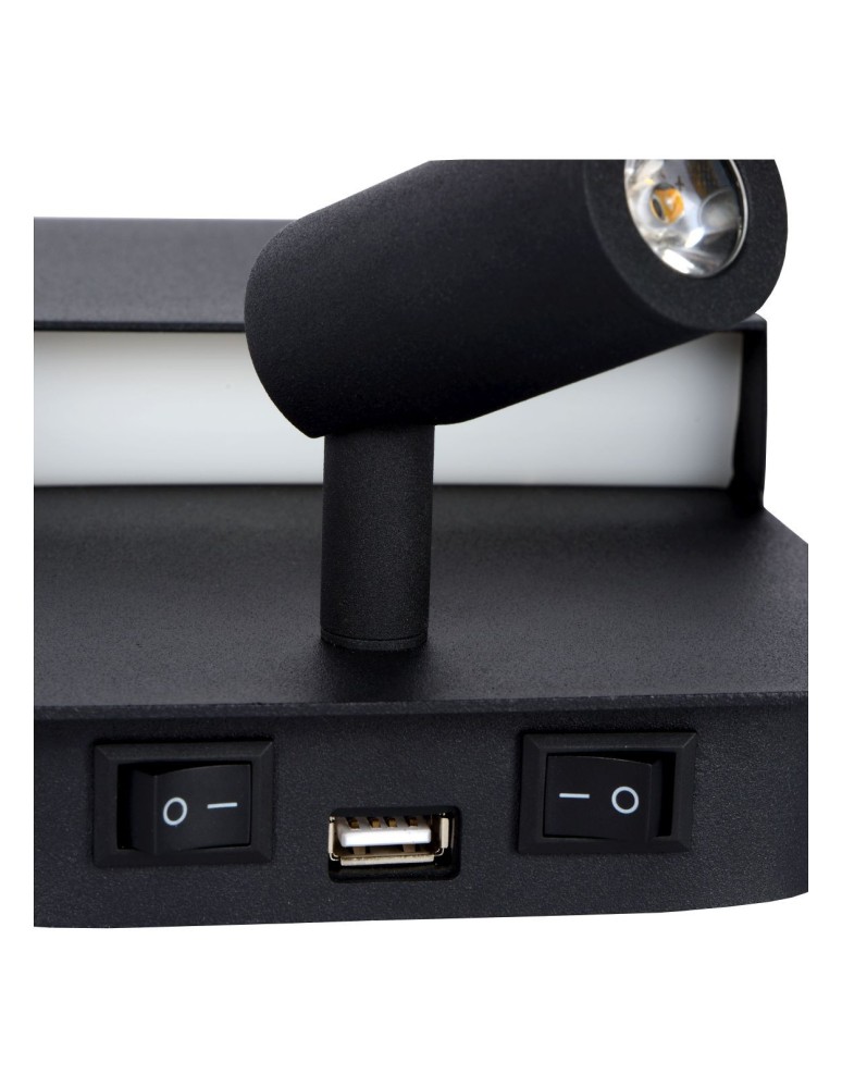 Reading wall lamps - Lucide BOXER Wall mounted LED black 79200/08/30 - product kolory-swiatla.pl 7