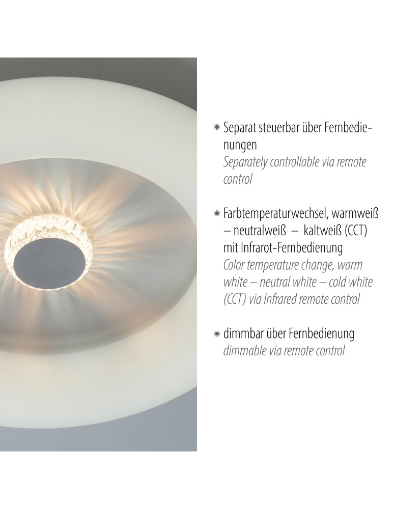 Paul Neuhaus Vertigo Lampa Sufitowa Biały 14383-16