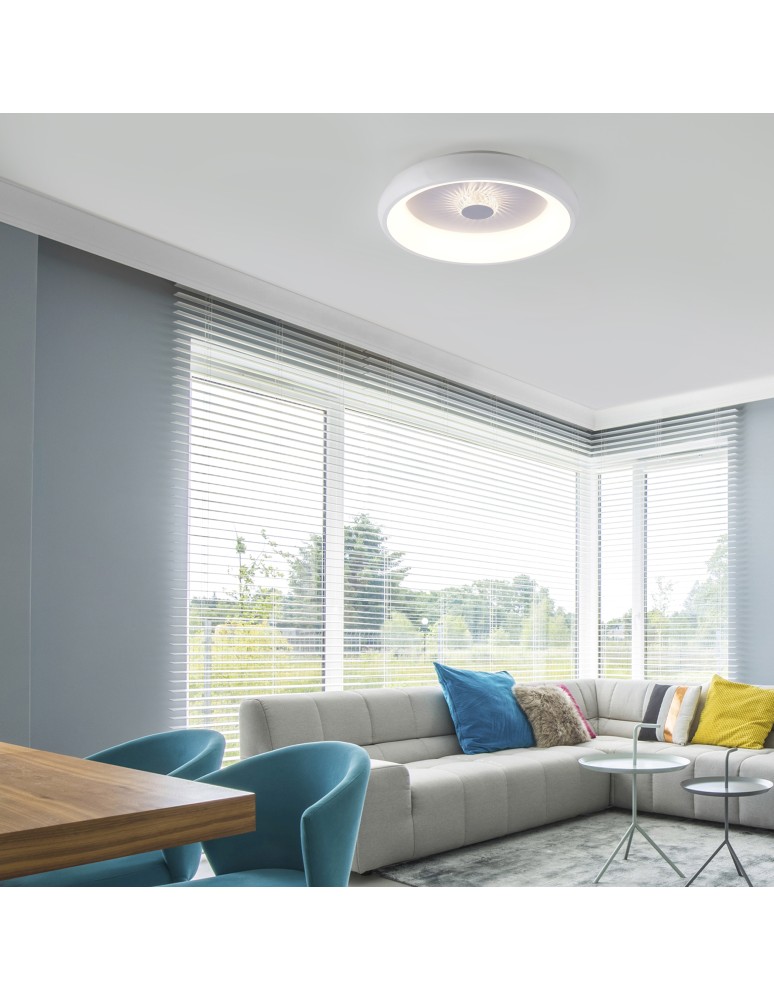 Paul Neuhaus Vertigo Lampa Sufitowa Biały/Szary 14384-16