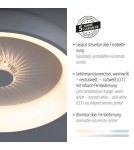 Paul Neuhaus Vertigo Lampa Sufitowa Biały/Szary 14384-16
