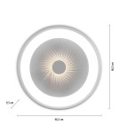 Paul Neuhaus Vertigo Lampa Sufitowa Biały/Szary 14384-16