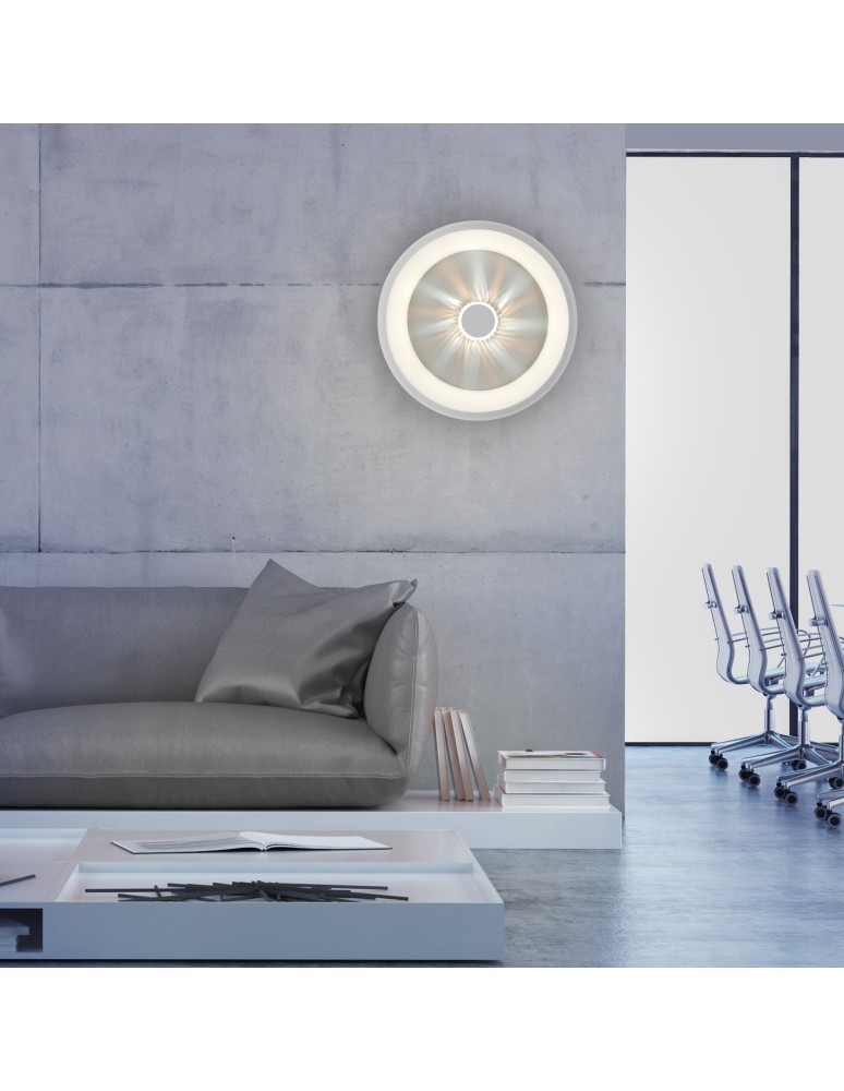Paul Neuhaus Vertigo Lampa Sufitowa Biały/Szary 14384-16